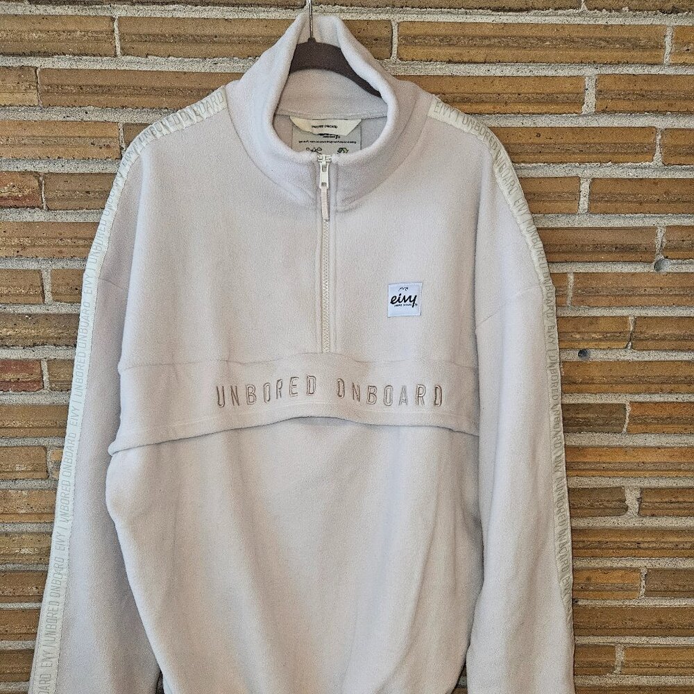 New Eivy Unbored Onboard Half-Zip Beige Fleece, Size L